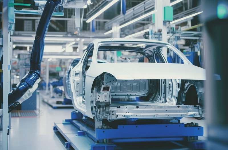 汽车制造厂产流水线上的机器人实拍图,高清,摄影图,摄影图片,图片大全,摄影图免费下载